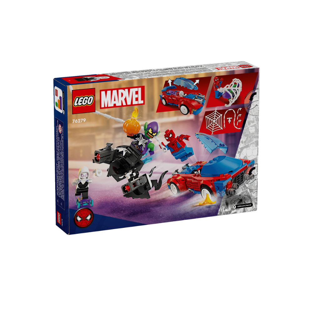 Spider-Man Race Car & Venom Green Goblin 76279