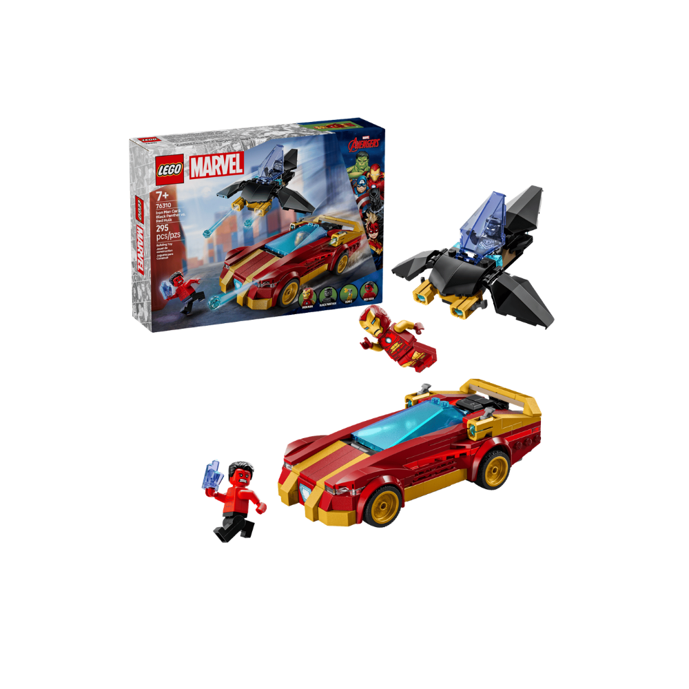 Iron Man Car & Black Panther vs Red Hulk 76310