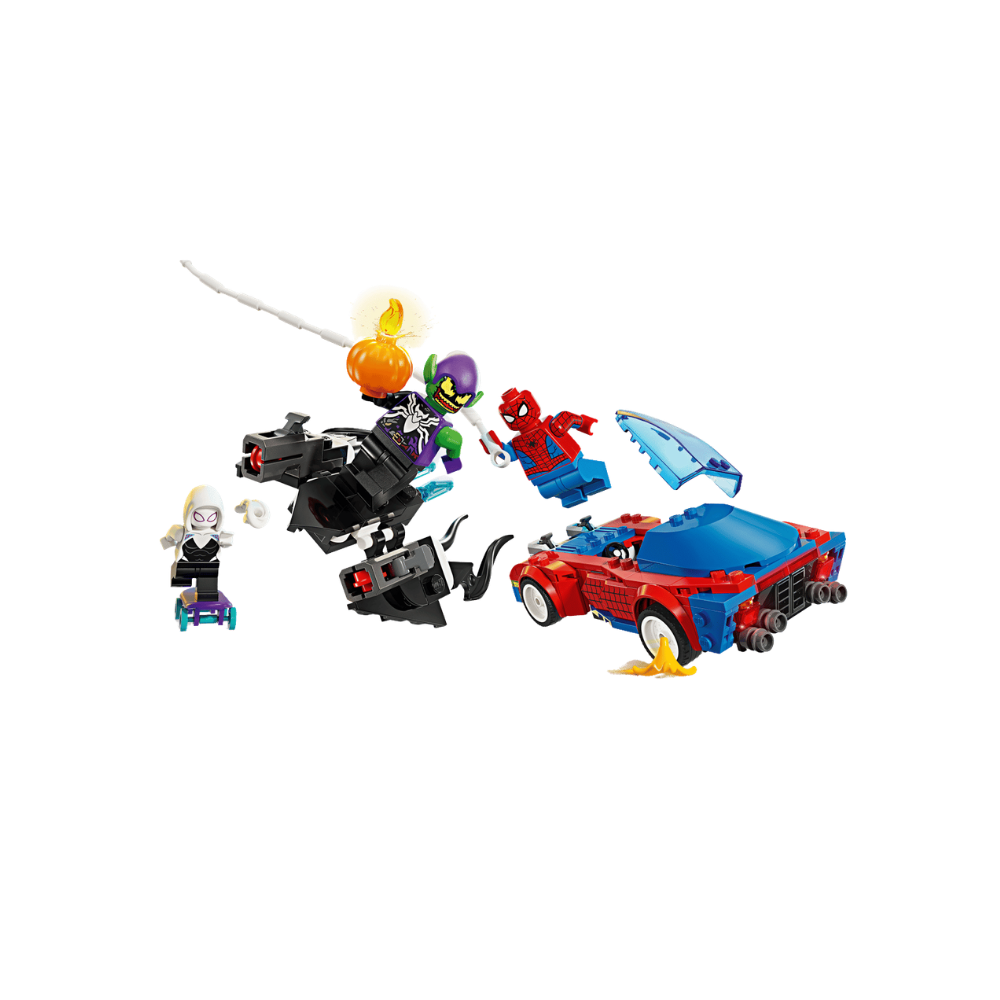 Spider-Man Race Car & Venom Green Goblin 76279